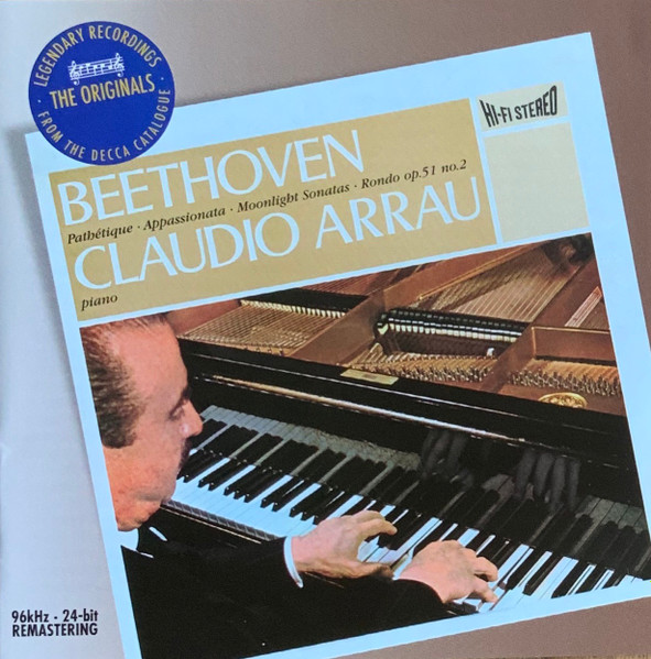 Beethoven - Claudio Arrau - Sonate Pathétique / Appassionata /  Mondschein-Sonate | Releases | Discogs