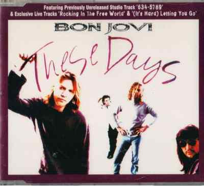 Bon Jovi – These Days (1996, CD1, CD) - Discogs