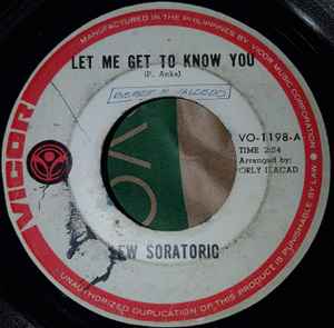 Lew Soratorio - Let Me Get To Know You album cover