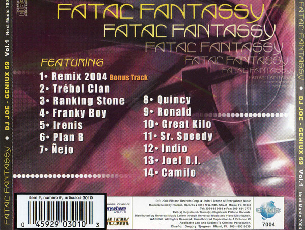 lataa albumi DJ Joe & Geniux 69 - Fatal Fantassy