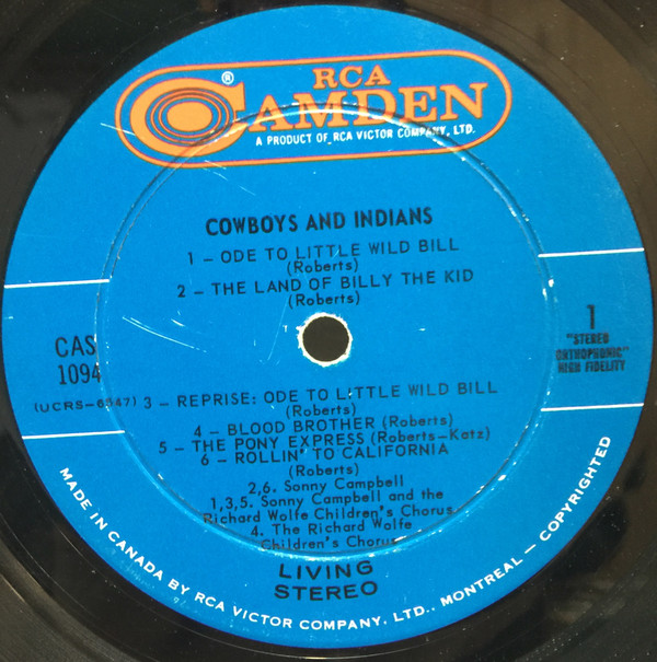 Album herunterladen Sonny Campbell And The Richard Wolfe Children's Chorus - Cowboys And Indians