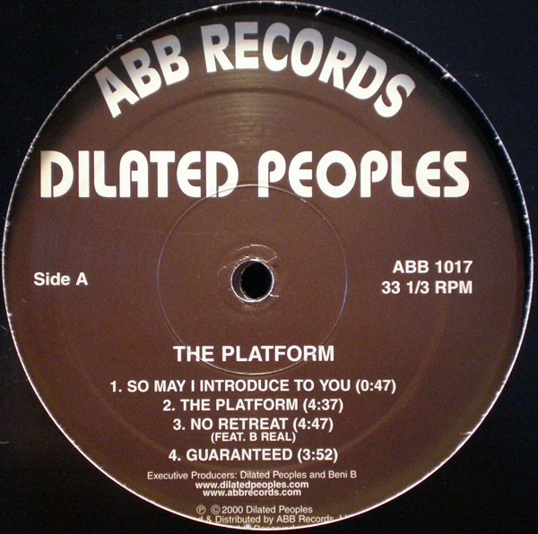 Dilated Peoples – The Platform (2000, CD) - Discogs