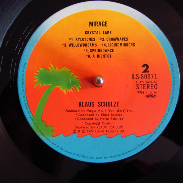 Klaus Schulze - Mirage | Island Records (ILS-80871) - 9