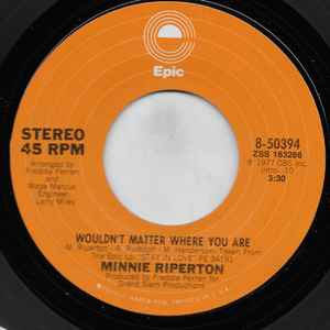 Minnie Riperton - Wouldn't Matter Where You Are album cover