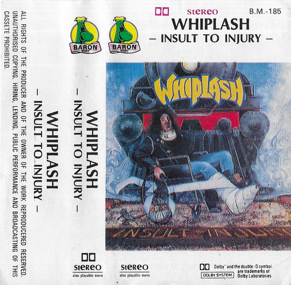 廃盤】Whiplash – Insult To Injury（国内盤・帯付き）-