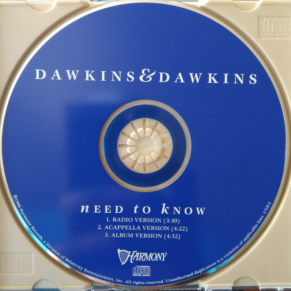 last ned album Dawkins & Dawkins - Need To Know