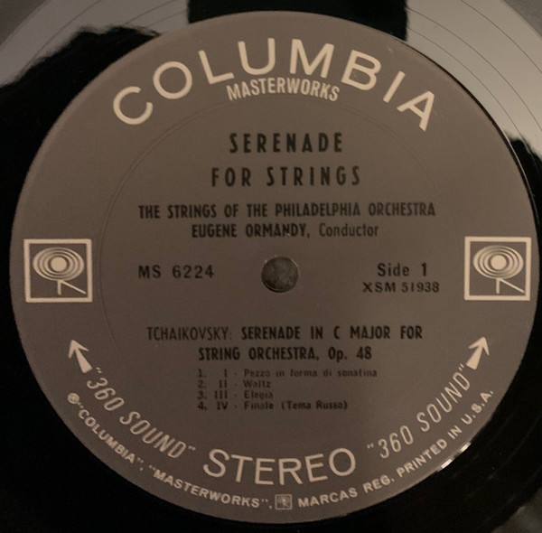 ladda ner album The Strings of the Philadelphia Orchestra, Eugene Ormandy - Serenade for Strings