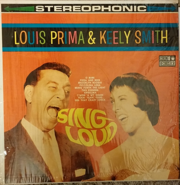 LOUIS PRIMA AND KEELY SMITH TOGETHER VINYL LP 1960 DOT RECORDS DLP 25263 VG