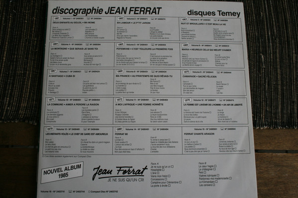 lataa albumi Jean Ferrat - 1974 1975 12 La Femme Est Lavenir de LHomme