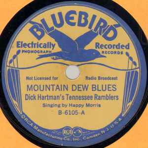 Dick Hartman's Tennessee Ramblers - Mountain Dew Blues / Back To Old Smoky Mountain album cover