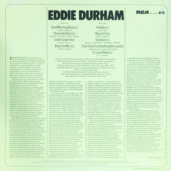 last ned album Eddie Durham - Eddie Durham