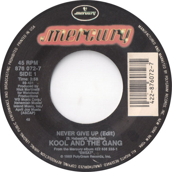 Kool & The Gang – Never Give Up (1989, Vinyl) - Discogs