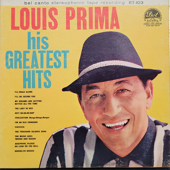 Louis Prima Pretty Music - Prima Style Vol. 1 Vinyl LP Dot DLP 3264 1960  MONO
