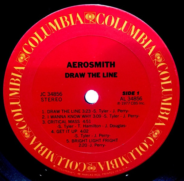 Aerosmith - Draw The Line | Columbia (JC 34856) - 5