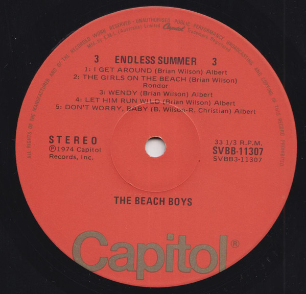 The Beach Boys - Endless Summer | Capitol Records (SVBB-11307) - 7