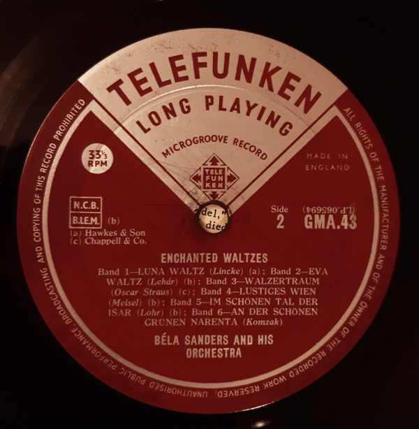 baixar álbum Bela Sanders And His Orchestra - Enchanted Waltzes