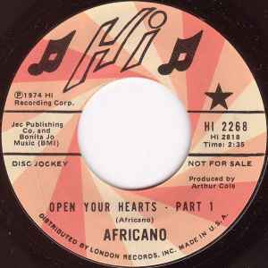 Africano (3) - Open Your Hearts album cover