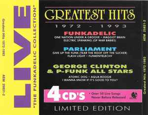 Parliament - Live Greatest Hits 1972-1993 アルバムカバー