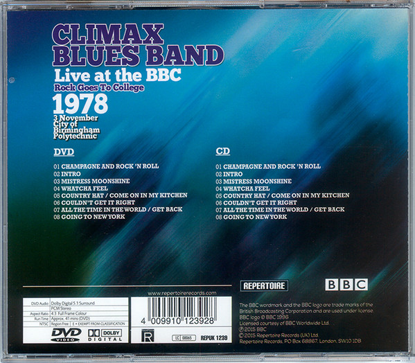 descargar álbum Climax Blues Band - Live At The BBC Rock Goes To College 1978