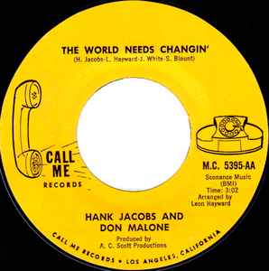 Hank Jacobs - The World Needs Changin' / Gettin' On Down album cover