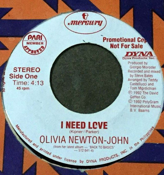 Olivia - I Need Love | Releases | Discogs