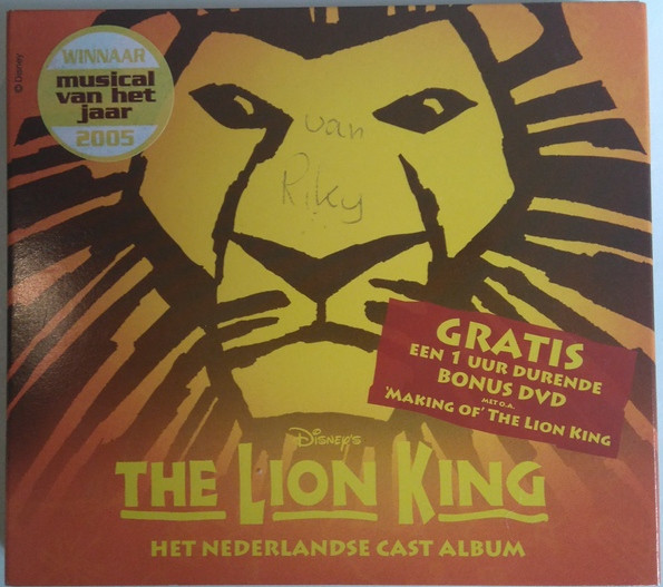 The Lion King - Nederlandse Cast Album (2005, CD) Discogs