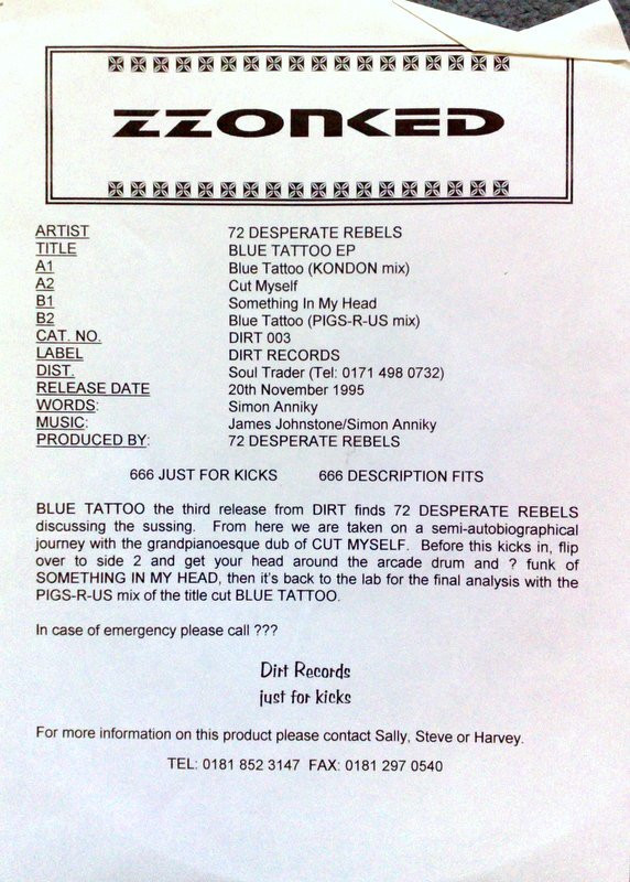 last ned album 72 Desperate Rebels - Blue Tattoo
