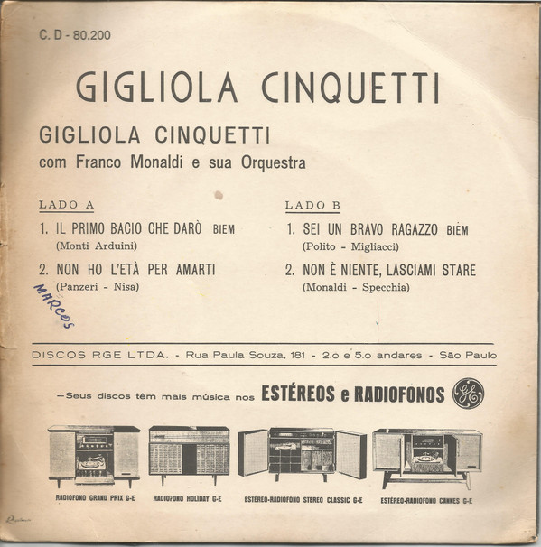 lataa albumi Gigliola Cinquetti - Il Primo Bacio Che Daro
