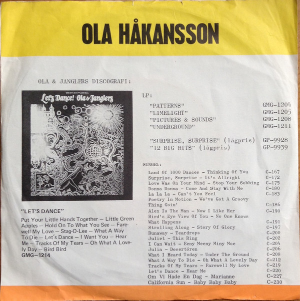 Album herunterladen Ola Med Rune Öfwermans Orkester - Du Skänker Mening Åt Mitt Liv