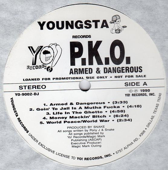 P.K.O. – Armed & Dangerous (1990, Vinyl) - Discogs