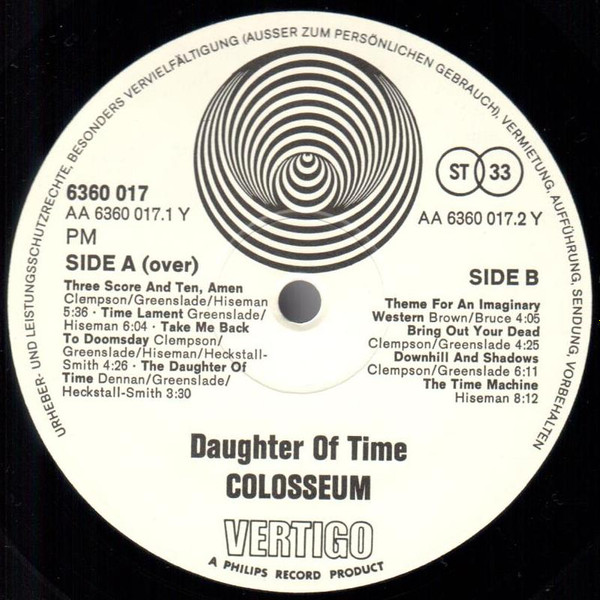 Colosseum - Daughter Of Time | Vertigo (6360 017) - 5