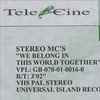 Stereo MC's - We Belong To This World Together