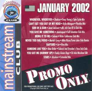 Promo Only Mainstream Club: January 2002 (2002, CD) - Discogs