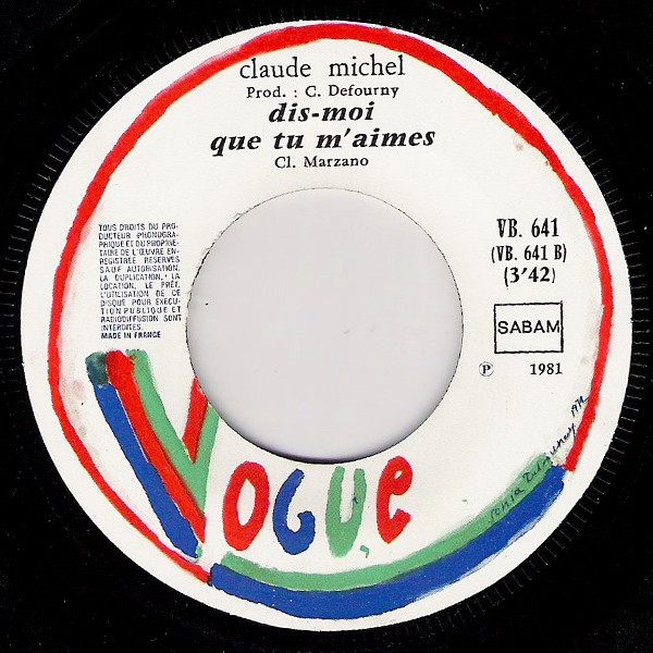 télécharger l'album Claude Michel - Je Msens Très Seul Dis moi Que Tu Maimes