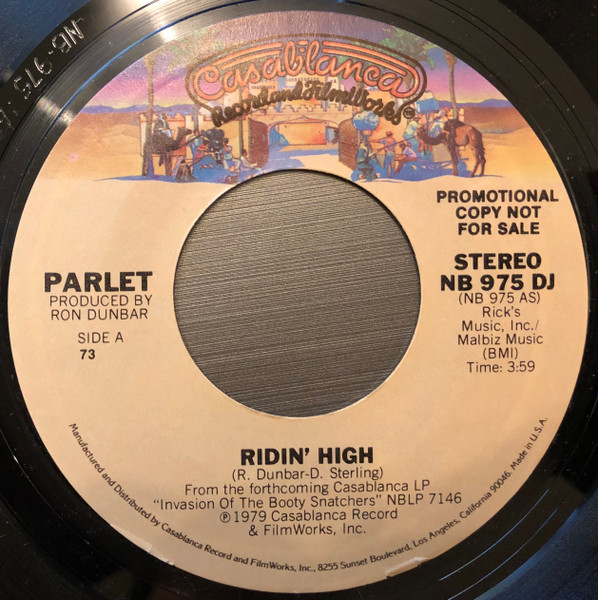 Parlet – Ridin' High (1979, Vinyl) - Discogs