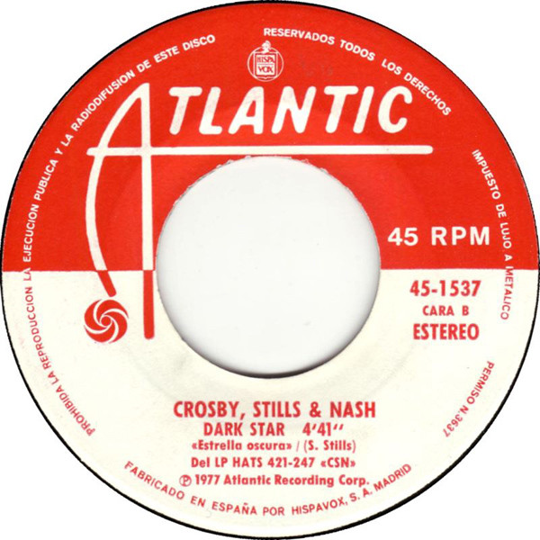 Album herunterladen Crosby, Stills & Nash - Just A Song Before I Go Dark Star