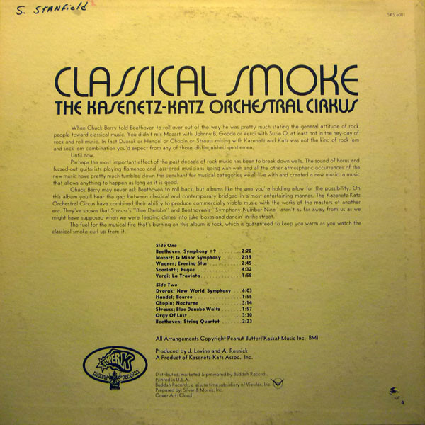 télécharger l'album KasenetzKatz Orchestral Cirkus - Classical Smoke
