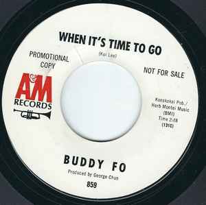 Buddy Fo - Sand & Sea / When It's Time To Go album cover