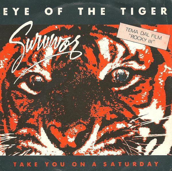 SURVIVOR band Pin Vintage 80s Original Eye of the Tiger Pinback