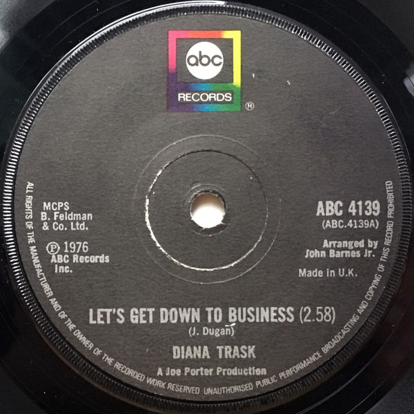 Diana Trask Let s Get Down To Business 1976 Vinyl Discogs