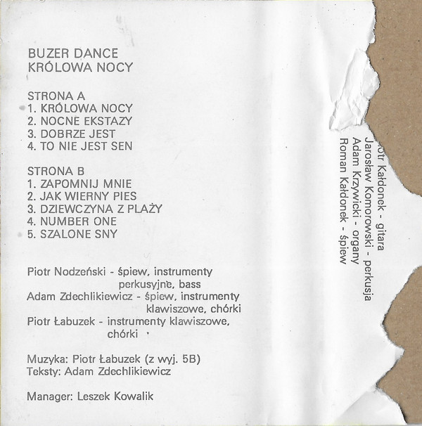 ladda ner album Buzer Dance - Królowa Nocy