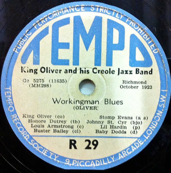 Album herunterladen King Oliver And His Creole Jazz Band - Workingman Blues Zulus Ball