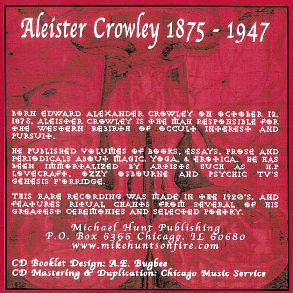 lataa albumi Aleister Crowley - Live Rituals Chants