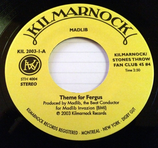 Madlib – Theme For Fergus (2003, Vinyl) - Discogs