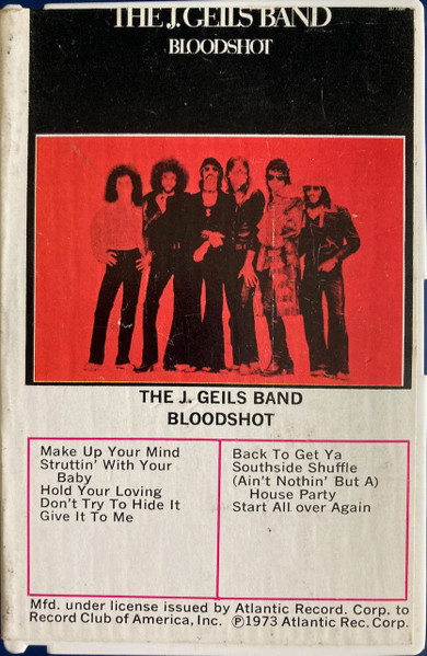 219J.Geils Band Bloodshot J.ガイルズ バンド Promo - 洋楽