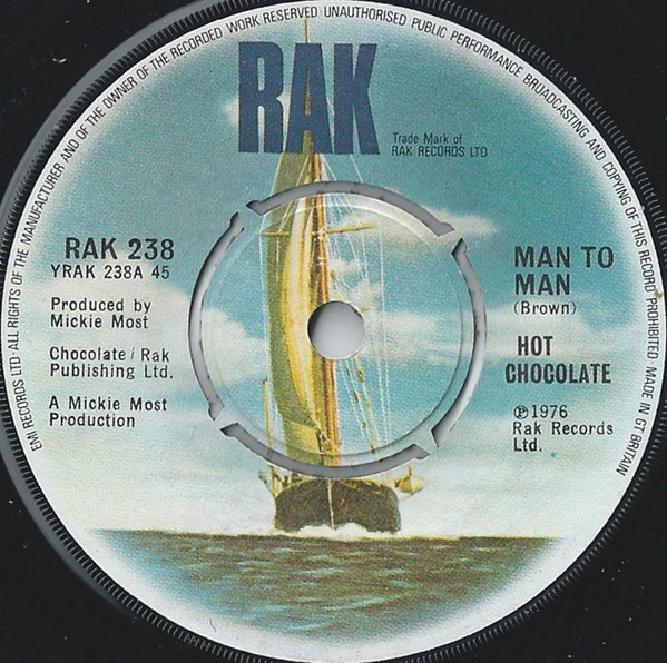 Man to Man Disque vinyle Entertainment Muziek & video Muziek Vinyl Hot Chocolate vintage 1976 