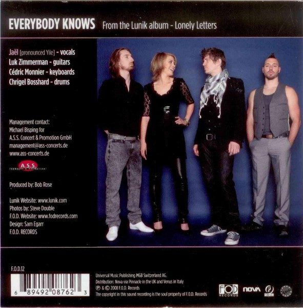 descargar álbum Lunik - Everybody Knows