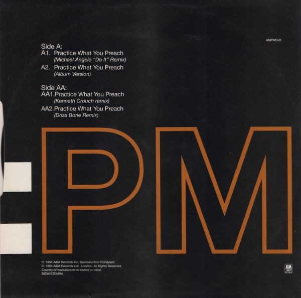 Barry White - Practice What You Preach (R 'n' B Mixes) | A&M PM (AMPMDJ3) - 2