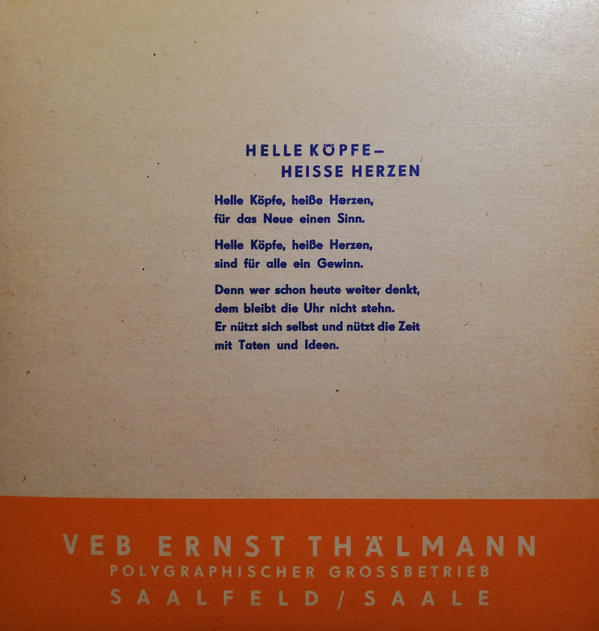 baixar álbum Unknown Artist - Helle Köpfe Heiße Herzen