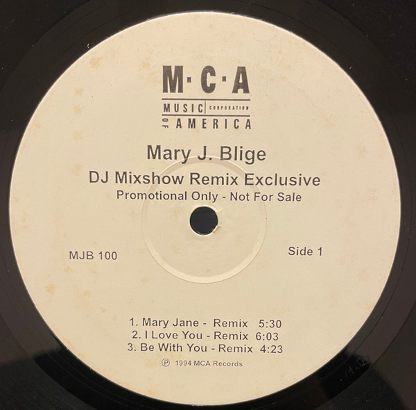 Mary J. Blige – DJ Mixshow Remix Exclusive (1999, Vinyl) - Discogs
